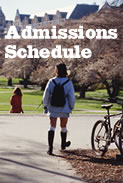 Admissions Schedule